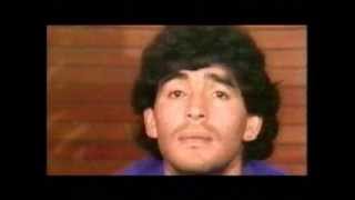 Diego Armando Maradona sings song quotNapoliquot in Italian 1984 [upl. by Ymer846]