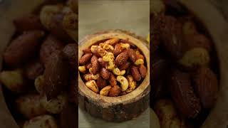 Easy Roasted Spicy Nuts Recipe  Cajuan Spice Nuts shorts youtubeshorts [upl. by Aicirpac181]