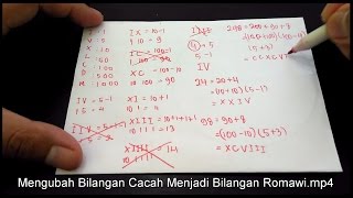 Mengubah Bilangan Cacah Menjadi Bilangan Romawi  Banyak Contoh Soal [upl. by Buiron]