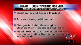 Klamath County parents arrested in connection to death of 14yearold daughter [upl. by Tennes]