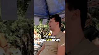 “When does life begin” Charlie Kirk debate⁉️✅❌ charliekirk debate [upl. by Hnaht]