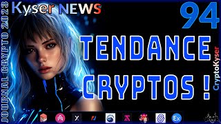 Tendance cryptos 2023  de très belles pépites 🤩 🚀💰  analyses crypto actualités crypto graph [upl. by Nalliuq]