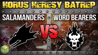 Salamanders vs Word Bearers Horus Heresy Battle Report Ep 137 [upl. by Dafna]