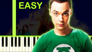 THE BIG BANG THEORY THEME  EASY Piano Tutorial [upl. by Nnaeerb465]