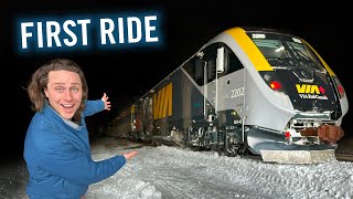 EXCLUSIVE First Ride on Canadas NEW TRAINS with viarailcanada [upl. by Ennyroc785]