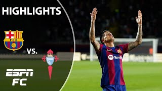 BARCELONA WITH THE COMEBACK 👏 Barcelona vs Celta Vigo  LALIGA Highlights  ESPN FC [upl. by Gyimah]