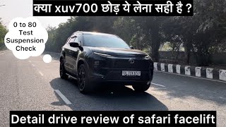 Detail drive review of safari facelift  new safari engine noise tata safarifacelift [upl. by Arriet]