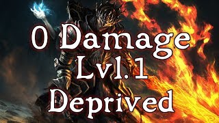 Worlds First 0 Damage Taken SL1 Run Deprived  Dark Souls 3 [upl. by Towney]