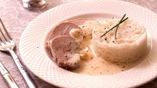 Recette  Filet mignon de porc au maroilles [upl. by Seyer394]