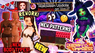 ⚠️Possible RELEASE DATE For HALLOWEEN UPDATE NEW Body types Patterns amp MORE REVEALED😱 [upl. by Koval742]