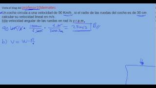 Ejercicio 03 Movimiento circular uniforme MCU problema resuelto [upl. by Bremser973]