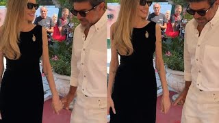 Favino e Angelina Jolie cè del tenero I VIDEO non lasciano dubbi [upl. by Yknip528]