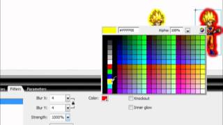 Tutorial For Macromedia Flash 8 Special EffectsFilters On Sprites [upl. by Uht]