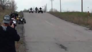 2016 can am outlander max 850 vs 2013 Yamaha raptor 700 with big 3 [upl. by Eiram]