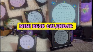 Mini desk calendar  Miniature calendar 2025 calendar diy desksetup miniature youtube mini [upl. by Horatia]