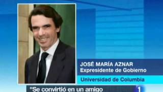 aznar habla de gadafi en ingles [upl. by Lunneta810]