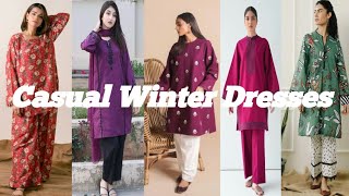 Casual Winter Dresses Designs 2025Winter Dresses For GirlsNew Trendy Dress Designs [upl. by Fradin]