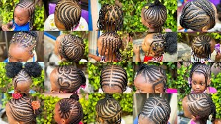 2023 Best Little Girls Back To School Natural Cornrows Weave Hairstyles Kids Cornrows Hairstyles [upl. by Leitnahs]