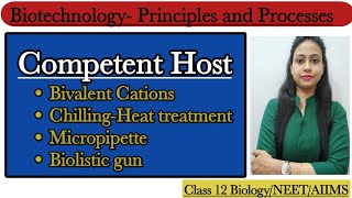 Competent Host  Biolistic gene gun Biotechnology  Principles and Processes Class 11 BiologyNEET [upl. by Merilee]