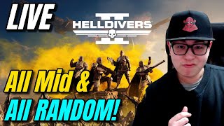 🔴 LIVE NOW Helldivers 2  Chatting Then All Random All Mid Challenge Runs [upl. by Ekaj]