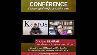 CONFÉRENCE La psychopathologie du totalitarisme [upl. by Setsero702]