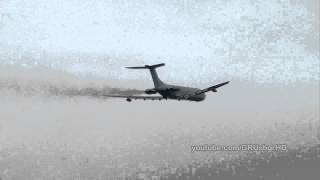 HD  Vickers VC10 RAF  Royal Air Force take off at Guarulhos GRU SBGR [upl. by Paige]