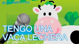 Tengo una vaca lechera Karaoke con el oso Traposo [upl. by Ojahtnamas]