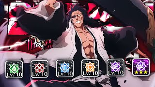 MAX TRANSCENDENCE 9TH ANNIVERSARY SHIKAI KENPACHI SHOWCASE Bleach Brave Souls [upl. by Adnerak537]