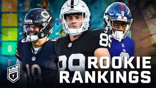 Updated 2024 Dynasty Rookie Rankings amp Tiers [upl. by Anawal]