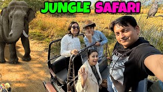 JUNGLE SAFARI  Family Travel Vlog to Jim Corbett  Aayu and Pihu Show [upl. by Hcib950]