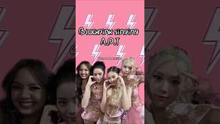 Blackpink singing APT by rosè FtBruno Mars shorts aesthetic blackpink blinks [upl. by Leif381]