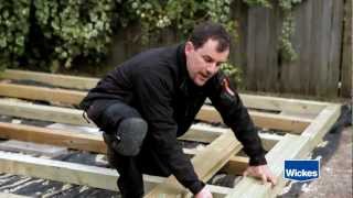 Wickes How To Lay Decking online tutorial [upl. by Aseuqram]