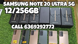 SAMSUNG NOTE 20 ULTRA 5G 12256GB  BEST PRICE CALL 6369292772 DELIVERY ACROSS INDIA [upl. by Cila]