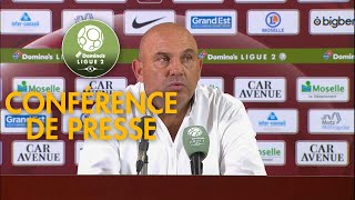 Conférence de presse FC Metz  AC Ajaccio  31   201819 [upl. by Epuladaug]