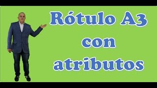 Rótulo A3 con atributos [upl. by Raddatz852]