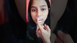 Plumping Lips With toothpaste 😱Actually Its Work🔥 plumping plumplips lipstick hack toothpaste [upl. by Akeenahs300]