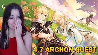 DAINSLEIF 47 Archon Quest  Bedtime Story REACTION  Genshin Impact [upl. by Anawad]