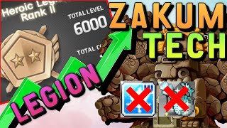 DISCONTINUED   Fastest Way to 6000 Legion in Maplestory  Zakum Tech [upl. by Earla]