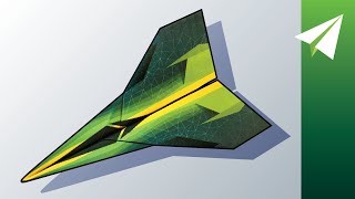 Awesome Paper Airplane with Locked Folds — How to Make Invictus [upl. by Ylram672]