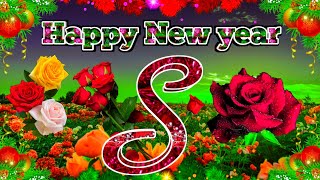 S Name Happy New year status 2024 । S letter name happy New year wishes 2024 status [upl. by Isabeau874]