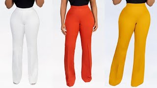 Female trouser cutting and sewing How to cut and sew trouser for ladies [upl. by Seilenna]