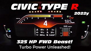 2022y Civic Type R Full Throttle Testing the Limits of a 325 HP FWD BeastJapan specification [upl. by Singband]