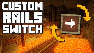 Minecraft Custom Rails Switch Command Block Tutorial [upl. by Kelam]