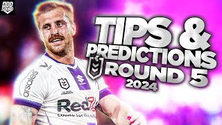 2024 NRL Tips amp Predictions ROUND 5 [upl. by Ecitnirp]