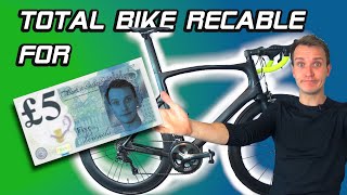 TOTALLY RECABLE Internally Routed Bike for less than £5 [upl. by Llenehc]