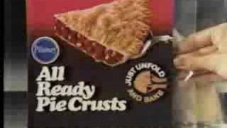 Pillsbury All ready pie crusts commercial 1986 [upl. by Nlycaj392]