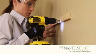 Wooden Mantel Shelf  Installation  MantelsDirectcom [upl. by Ahsirahc]