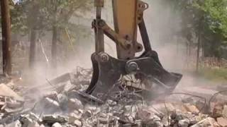 Excavator Concrete Crusher [upl. by Raney]