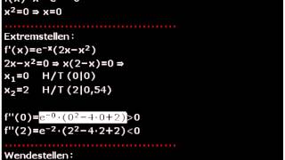 eFunktionen Nullstellen Extremstellen Wendestellen Video 3 [upl. by Mcadams]