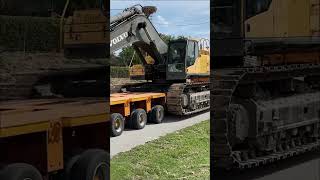 Loading And Transporting The Volvo EC700 Excavator Part 4 shorts [upl. by Ruenhcs]